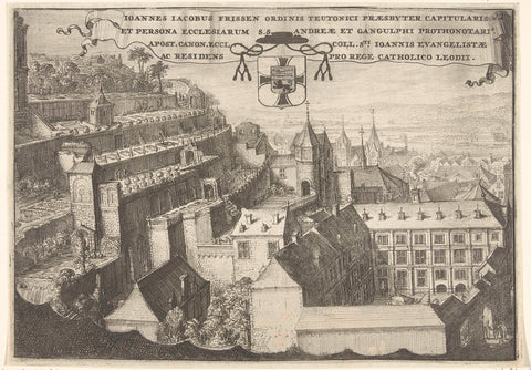 View of Castle Of St. André, Romeyn de Hooghe, 1700 Canvas Print