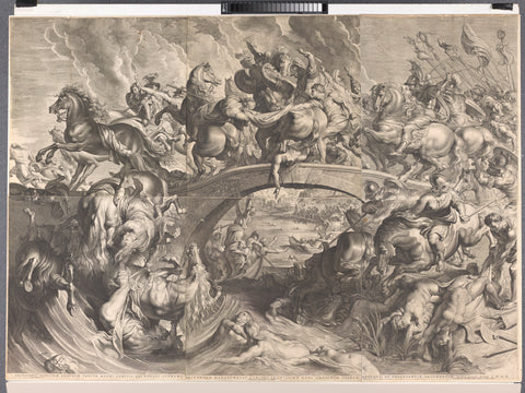 Battle of the Amazons, Lucas Vorsterman (I), 1623 Canvas Print