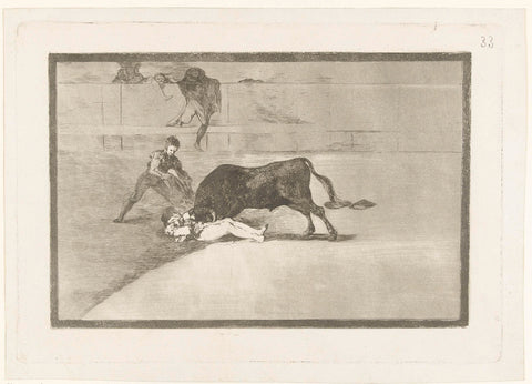 Death of Pepe-Hillo in the Arena of Madrid, Francisco de Goya, 1811 - 1816 Canvas Print