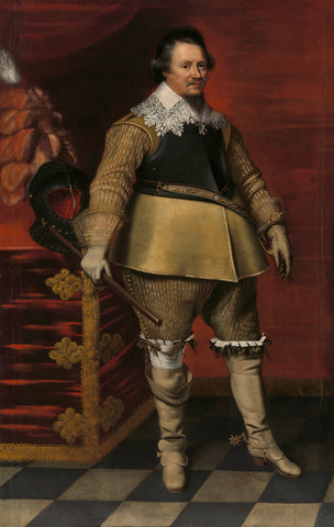 Portrait of Ernst Casimir I, Count of Nassau-Dietz, Wybrand de Geest (I), c. 1630 - c. 1635 Canvas Print