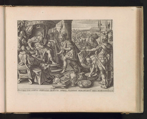 Holofernes for Nebuchadnezzar, Maerten de Vos, 1585 Canvas Print