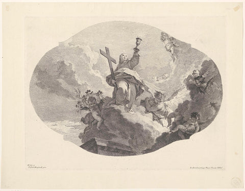 Triumph of the Faith, Francesco Bartolozzi, 1739 - 1780 Canvas Print