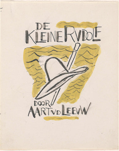 Design for a bookbinding for: Aart van der Leeuw, De kleine Rudolf, 1930, Leo Gestel, 1928 - 1930 Canvas Print