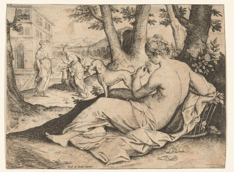 Smell, Jacob de Backer, 1570 - 1590 Canvas Print