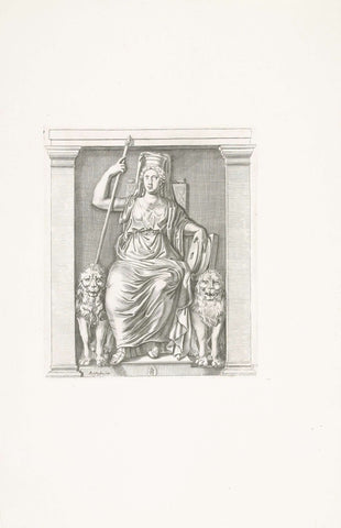 Bas-relief of Cybele, Reinier van Persijn, 1640 Canvas Print