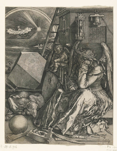 Melancholie, Albrecht Dürer, 1602 Canvas Print