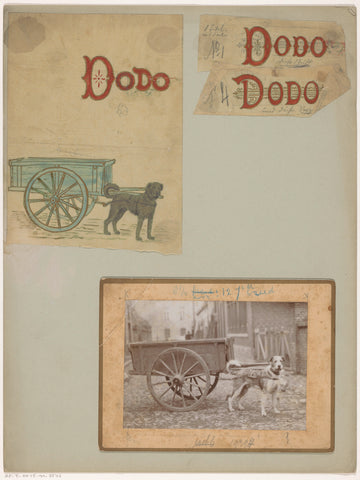 Bandontwerpen voor: Johanna R. Peaux, Dodo, 1897, anonymous, in or before 1897 Canvas Print