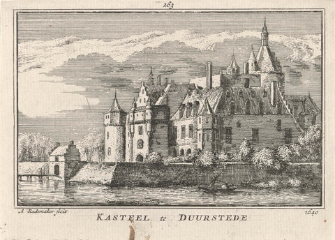 Kasteel Duurstede, Abraham Rademaker, 1727 - 1733 Canvas Print