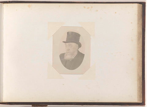 Portrait of Paul Kruger with top hat, anonymous, 1899 - 1902 Canvas Print