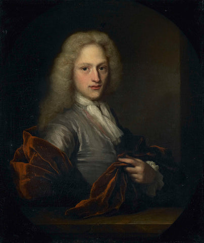 Portrait of a Man, Arnold Boonen (attributed to), 1690 - 1729 Canvas Print