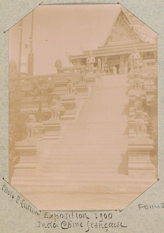 View of the pavilion of Frans Indochina during the World's Fair of 1900 in Paris, Paul Lucena, 1900 Canvas Print