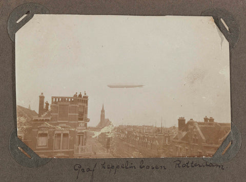 Graf Zeppelin over Rotterdam, anonymous, 1929 Canvas Print