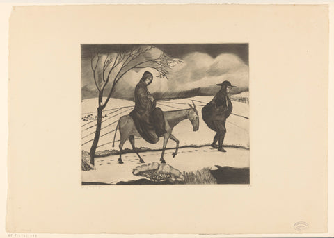 Flight to Egypt, Lodewijk Schelfhout, 1923 Canvas Print