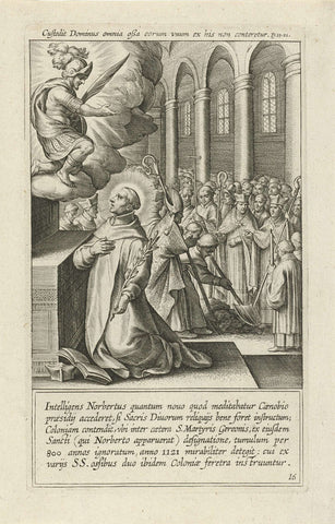 Visioen van de heilige Gereon, Cornelis Galle (I) (attributed to), 1622 Canvas Print