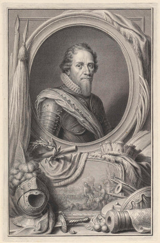 Portrait of Maurice, Prince of Orange, Pieter Tanjé, 1748 Canvas Print