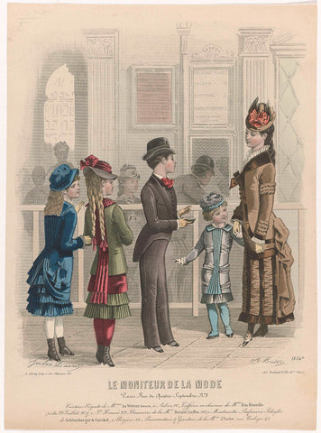 Le Moniteur de la Mode, 1879, No. 1654e : Ceinture-Régent (...), A. Bodin, 1879 Canvas Print