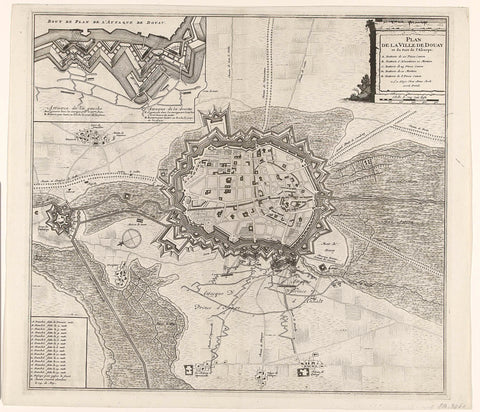 Beleg van Douai, 1710, Pieter van Call (II) (attributed to), 1710 Canvas Print