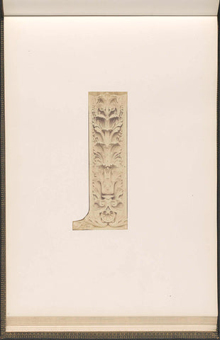 Plaster model for an decoration of the Palais du Louvre by Pierre Edouard Charrier, Édouard Denis Baldus, c. 1855 - c. 1857 Canvas Print