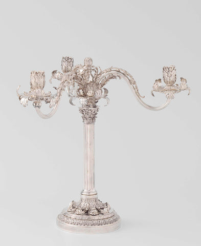 Pair of candelabra, Johannes Schiotling, 1772 Canvas Print