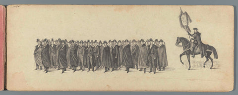 Funeral procession of Anna Paulowna (sheet 5), 1865, anonymous, 1865 Canvas Print