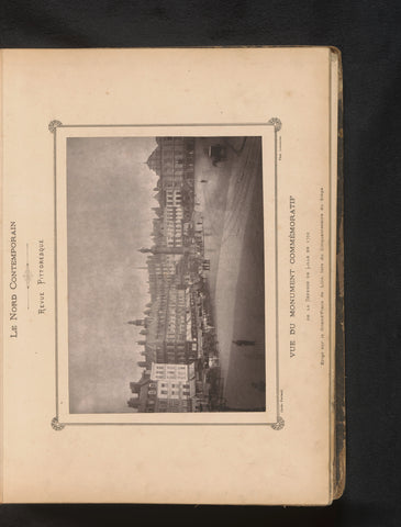 View of the column La Colonne de la Déesse on the Place de Général du Gaulle in Lille, in memory of the resistance against the Austrians in 1792, Lemercier (photographer), c. 1877 - in or before 1882 Canvas Print