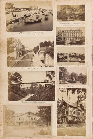 Houses in a forest at Arcachon, Bouillier (photographer), c. 1870 - c. 1880 Canvas Print