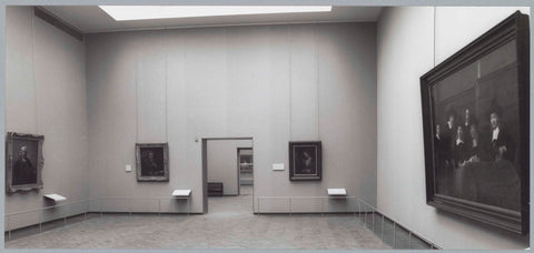 Room with four paintings and in the middle behind a view to two rooms, c. 1991 - c. 1992 Canvas Print