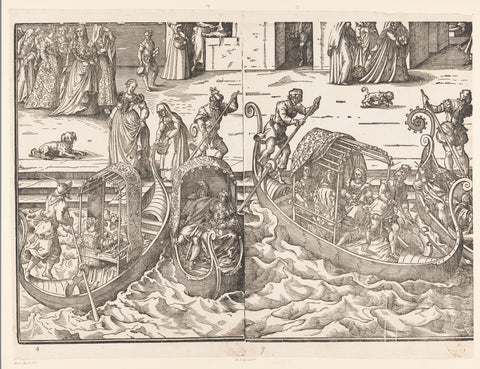 Festa della Sensa (veertiende gedeelte), Jost Amman, 1679 Canvas Print