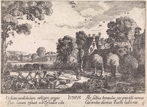 June, Jan van de Velde (II), 1684 - 1729 Canvas Print