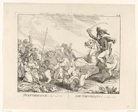 The Show, Johann Heinrich Ramberg, 1787 - 1788 Canvas Print