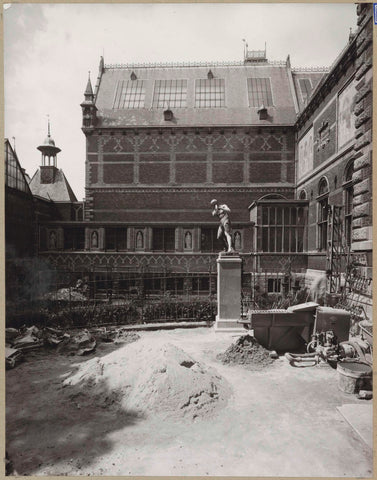 Construction of heating boilers, 1956 Canvas Print