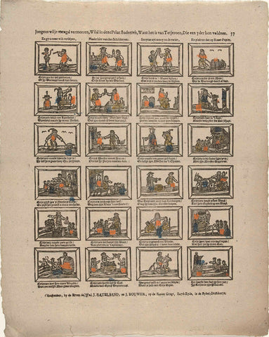 Jongens wil je vreugd vermeeren, Wild in this print study, For it is of Tetjeroen, Die een yder kon voldoen, De inheritven de weduwe J. Ratelband en J. Bouwer, c. 1782 - c. 1793 Canvas Print