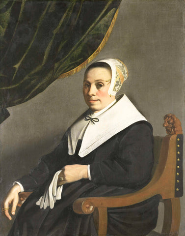 Portrait of a Woman, Michiel Nouts, 1656 Canvas Print