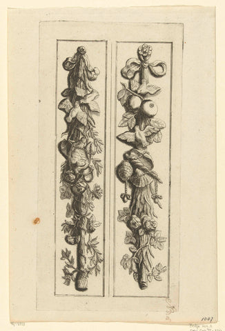 Two trophies with attributes of Venus, Artus Quellinus (I), after 1665 - before 1693 Canvas Print