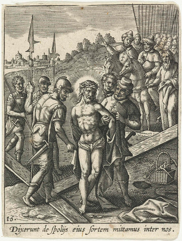 Christ is stripped down, Adriaen Collaert, 1570 - 1618 Canvas Print