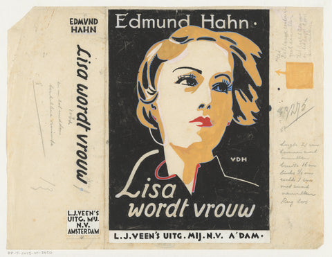 Band design for: Edmund Hahn, Lisa becomes wife (Lisa wird eine Frau), 1933, unknown, in or before 1933 Canvas Print