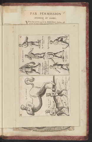 Wondrous human figures, anonymous, 1665 - 1667 Canvas Print