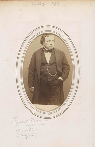 Portrait of Ernest Picard, French statesman and minister, Carjat et Cie., 1862 - 1867 Canvas Print