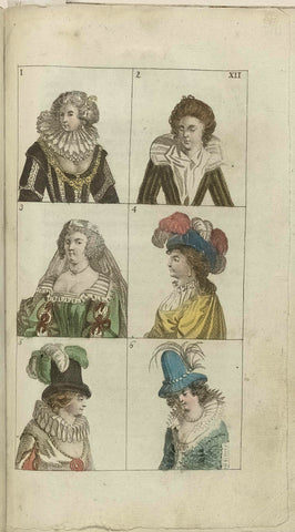 Cabinet of fashion and taste 1791, pl. XII, anonymous, 1791 Canvas Print