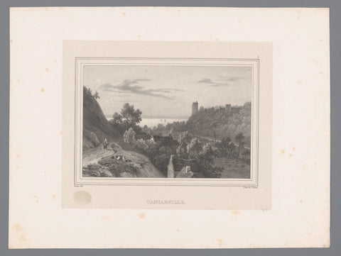 View of Tancarville, Isodore-Laurent Deroy, 1829 - 1831 Canvas Print