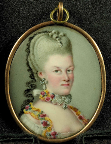 Frederika Sophia Wilhelmina (1751-1820), princess of Prussia, wife of Prince William V, anonymous, c. 1775 Canvas Print