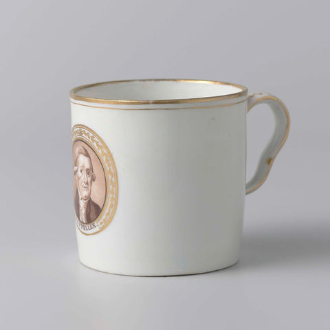 Cup with the portrait of Joan Derk van der Cappellen tot den Pol, anonymous (attributed to), after 1794 Canvas Print