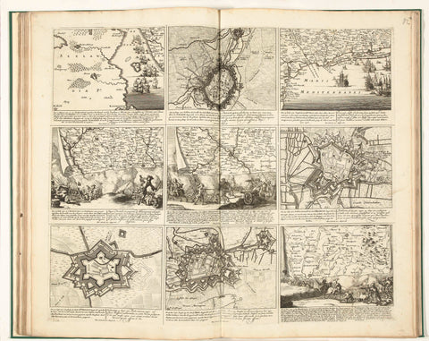 Schouwburg van den oorlog (sheet XI), 1710, Pieter Schenk (I), 1720 - 1722 Canvas Print