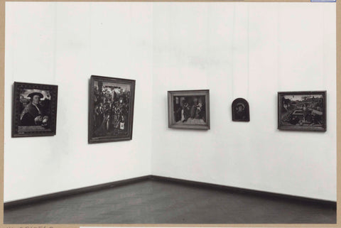 Corner of a room with five paintings, 1961 Canvas Print