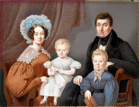 De familie Diederichs, Willem Grebner, 1836 Canvas Print