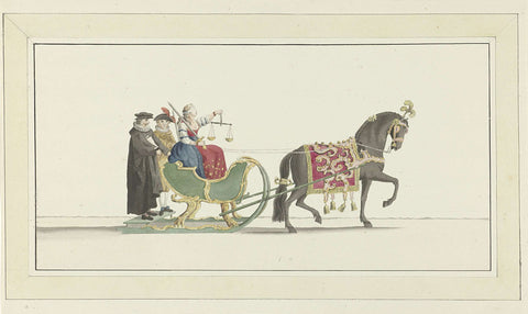 Ninth sled, Abraham Delfos, 1776 Canvas Print