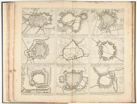 Schouwtoneel van den oorlog (blad XXXII), ca. 1700-1710, anonymous, 1741 - 1769 Canvas Print