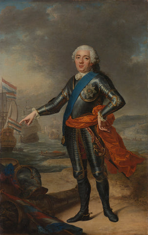 Portrait of William IV, Jacques-André-Joseph Aved, 1751 Canvas Print