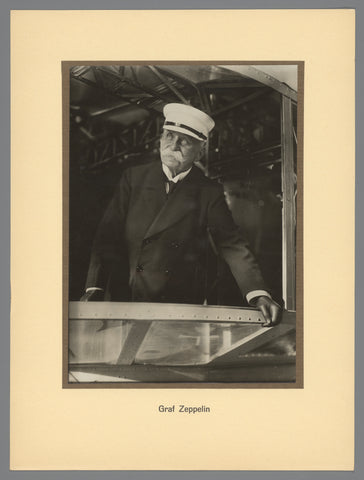 Portrait of Ferdinand Adolf Heinrich August, Graf von Zeppelin, anonymous, 1924 Canvas Print