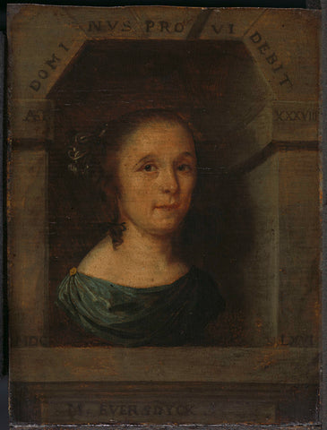 Maria Eversdijck (b 1628), Wife of Nicolaes Blancardus, Willem Eversdijck, 1666 Canvas Print